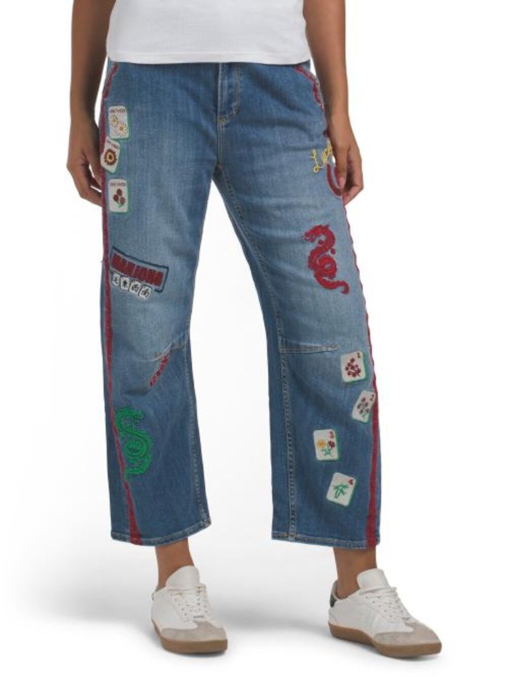 DRIFTWOOD JEANS Barbie Barrel Medium Wash Jeans